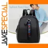 Black Nylon Backpack with 20-35L Capacity