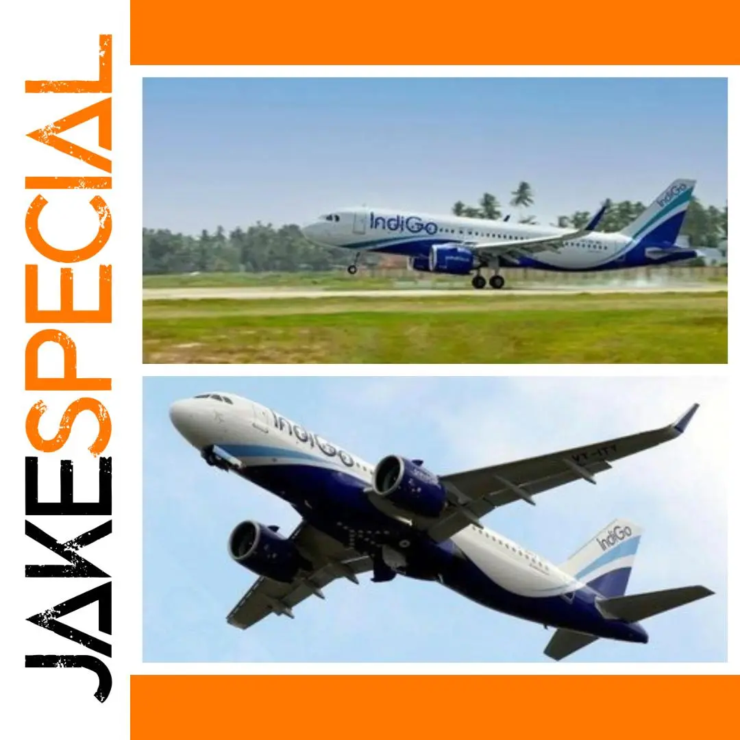 Indian Indigo A320 Neo Scale Model 47cm with LED 1 Indian Indigo A320 Neo Scale Model 47cm with LED