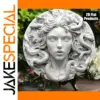 Medusa Circular Metal Wall Art - 8x8 inch