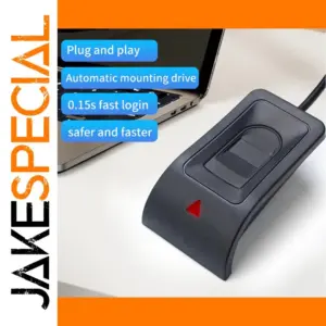 Black USB Biometric Fingerprint Scanner