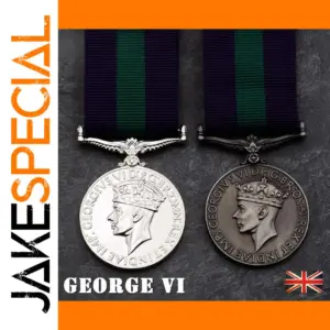 Vintage George VI Ribbon Medal for Service