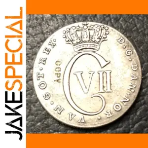 Vintage 1767 Denmark 24 Skilling Replica Coin
