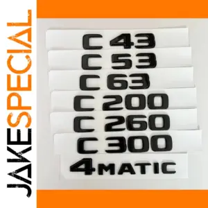 Mercedes-Benz Trunk Emblem Sticker Set