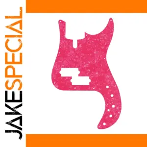 Pink Pearl Pickguard for Sire P7 Bass