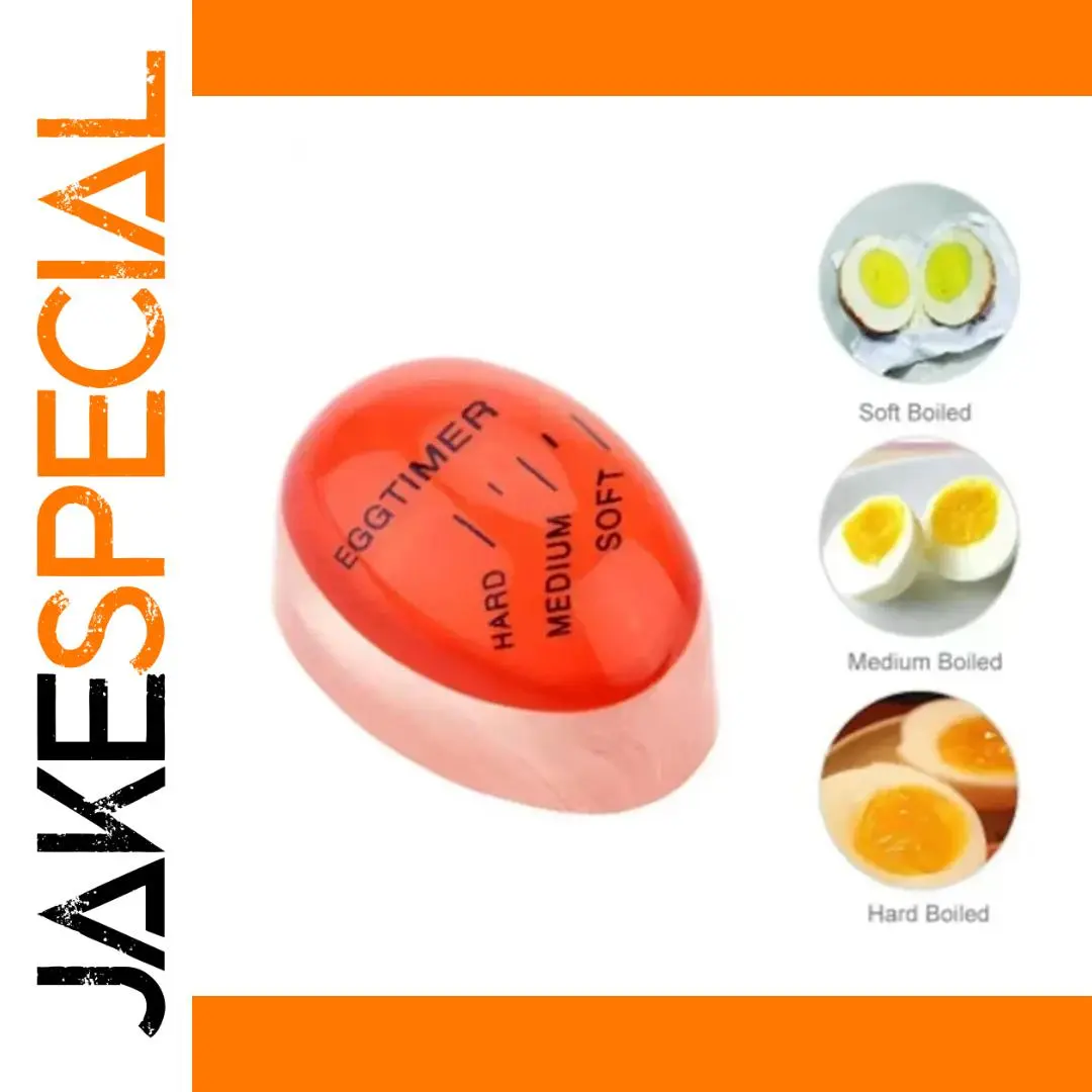 Red Egg-Shaped Kitchen Timer for Perfect Boiling 1 Red Egg-Shaped Kitchen Timer for Perfect Boiling
