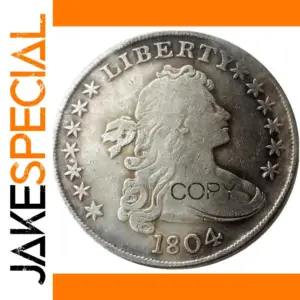 US 1804 Draped Bust Silver Replica Coin