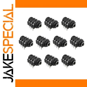 6.35mm Female Audio Connectors Set for Electronics