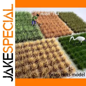 Realistic Static Grass Tufts for Model Scenes