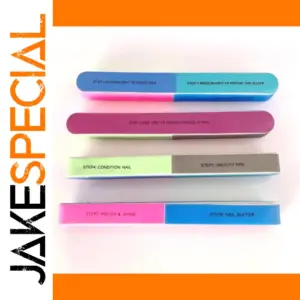 Color-Coded Nail Polishing and Sanding Strips Set