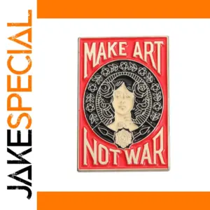 Make Art Not War Badge