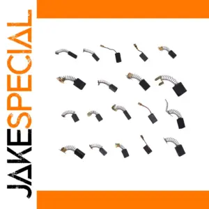 Set of 10 Replacement Carbon Brushes for Electric Motors