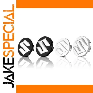 Suzuki Wheel Center Caps Set in Matte Black or Silver
