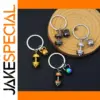 Fitness Dumbbell Keychain Set in Four Colors