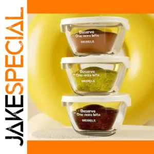 110ML White Glass Storage Bowl with Airtight Lid