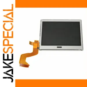 DS Lite LCD Replacement Screen Kit with Silver/Black Frame