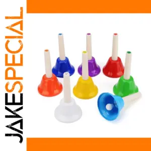 Bright 8-Note Child Handbell Set for Kids