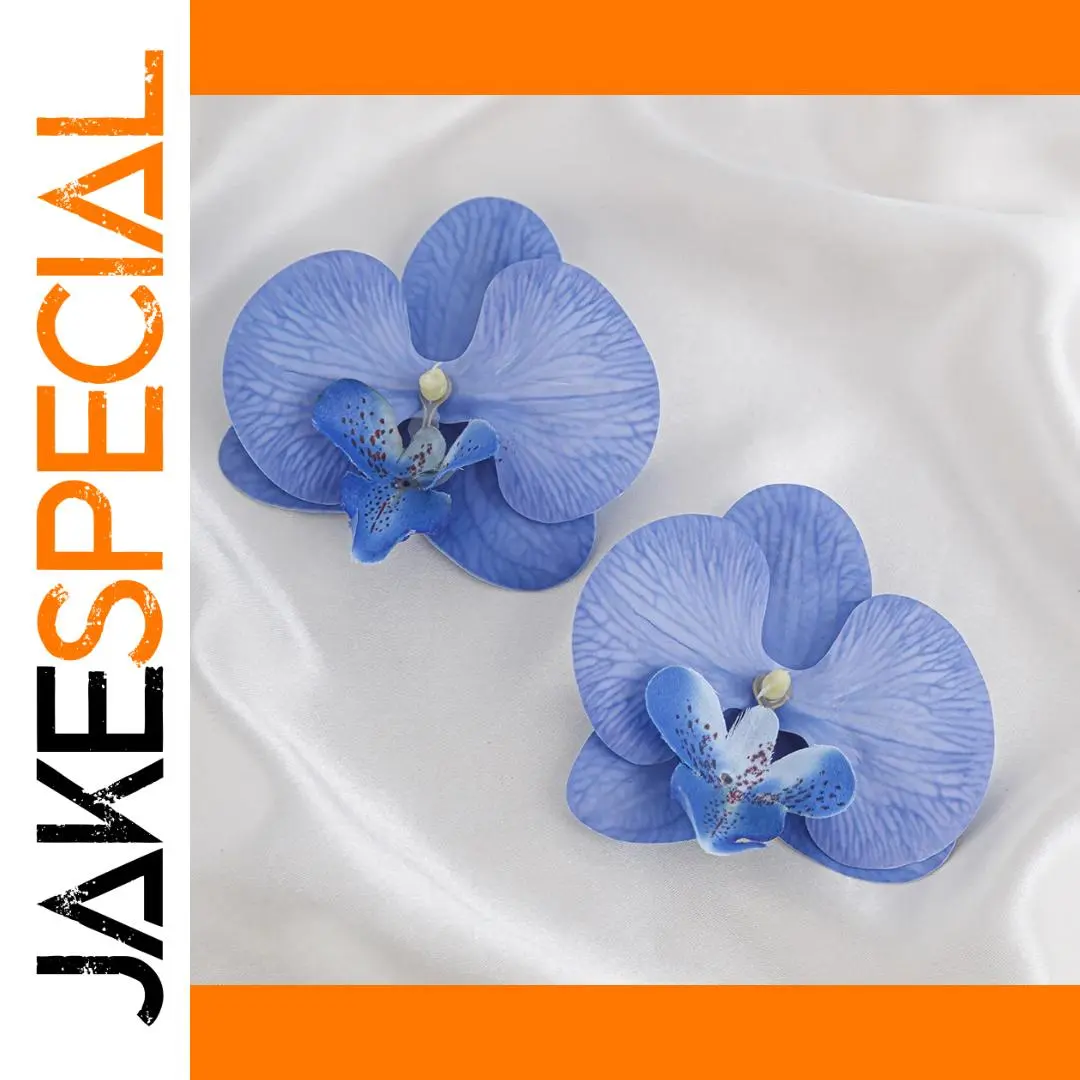 Blue Orchid Butterfly Brooch Jewelry Accessory 1 Blue Orchid Butterfly Brooch Jewelry Accessory