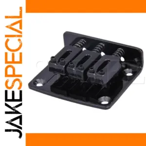 Black Zinc Alloy Bridge Tailpiece for Guitars