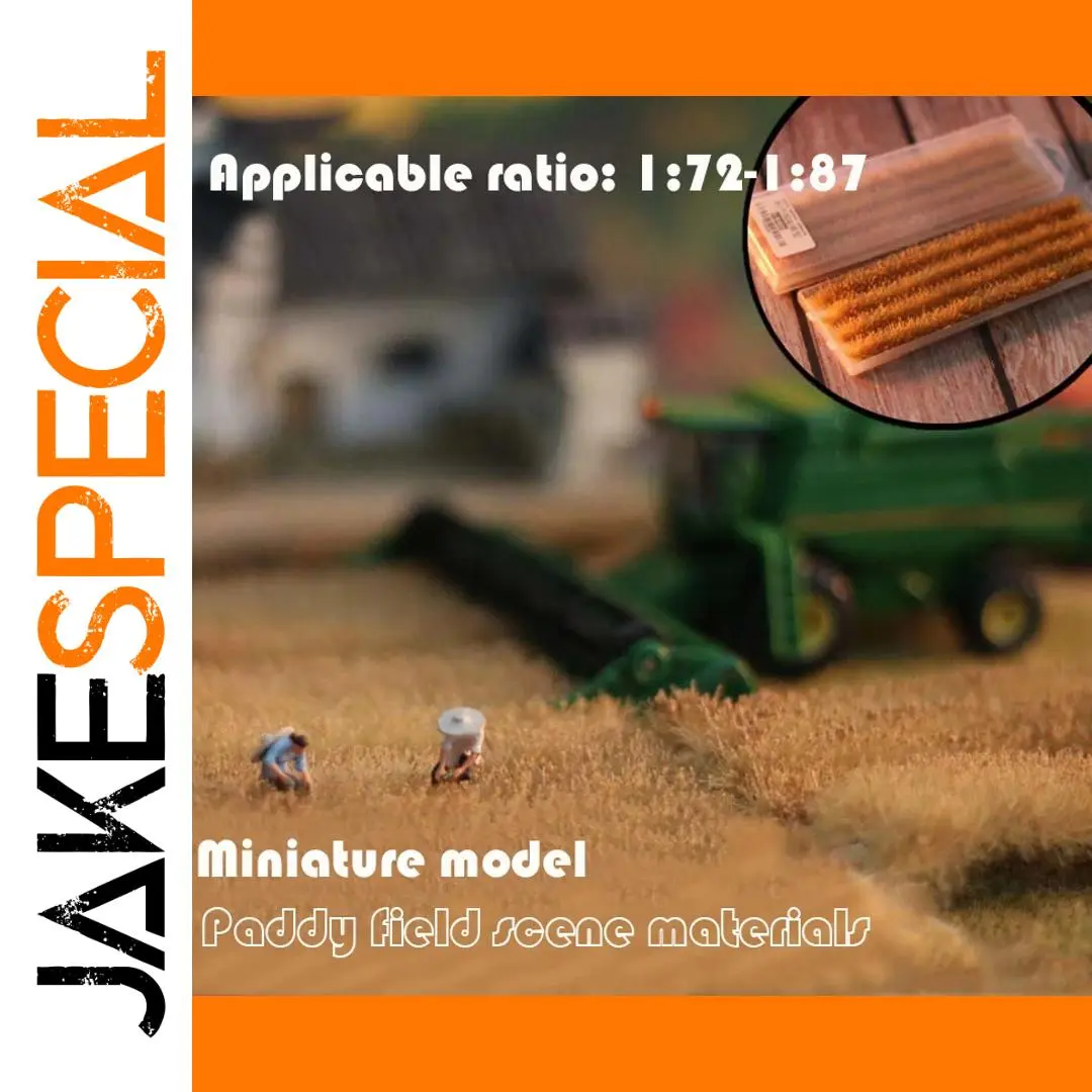 Realistic Miniature Rice Paddy Scene for Dioramas 1 Realistic Miniature Rice Paddy Scene for Dioramas