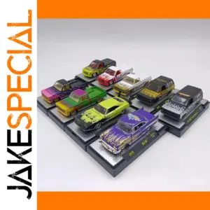 Diecast 1:64 Car Model Collection with Flame Graphics