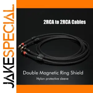 Premium Black RCA Audio Interconnector Cable 2-5m