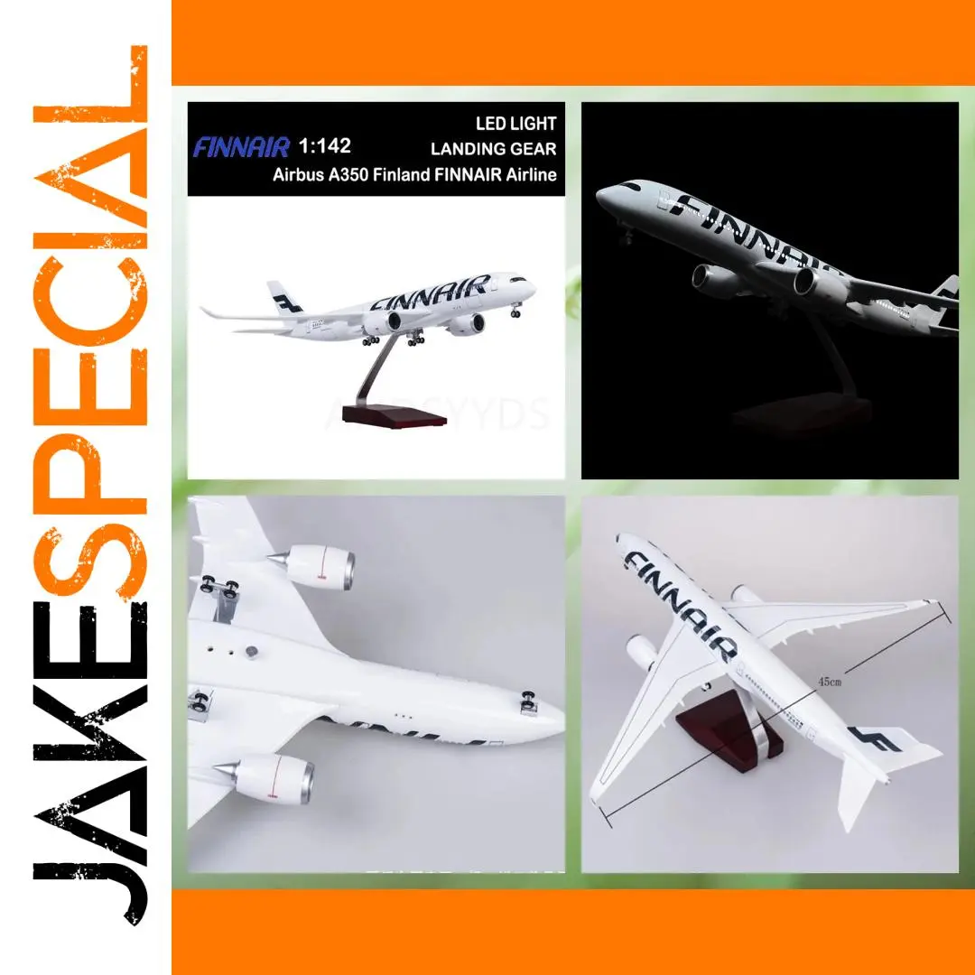 Finnair Airbus A350 Scale Model 47cm with LED 1 Finnair Airbus A350 Scale Model 47cm with LED
