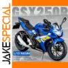 Vibrant Blue Suzuki GSX-250R Miniature Model