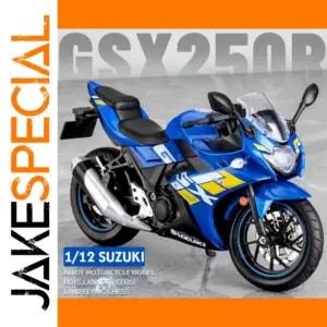 Vibrant Blue Suzuki GSX-250R Miniature Model