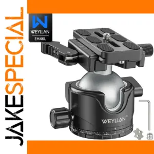 WEYLLAN EH46L Tripod Ball Head with 20kg Support