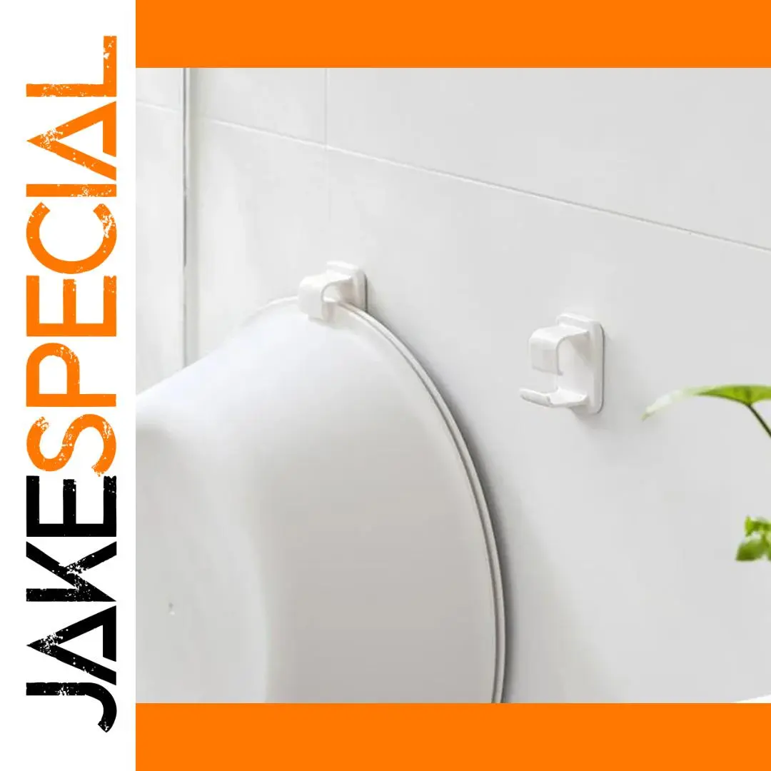 White Wall Hook for Bathrooms and Kitchens 1 White Wall Hook for Bathrooms and Kitchens