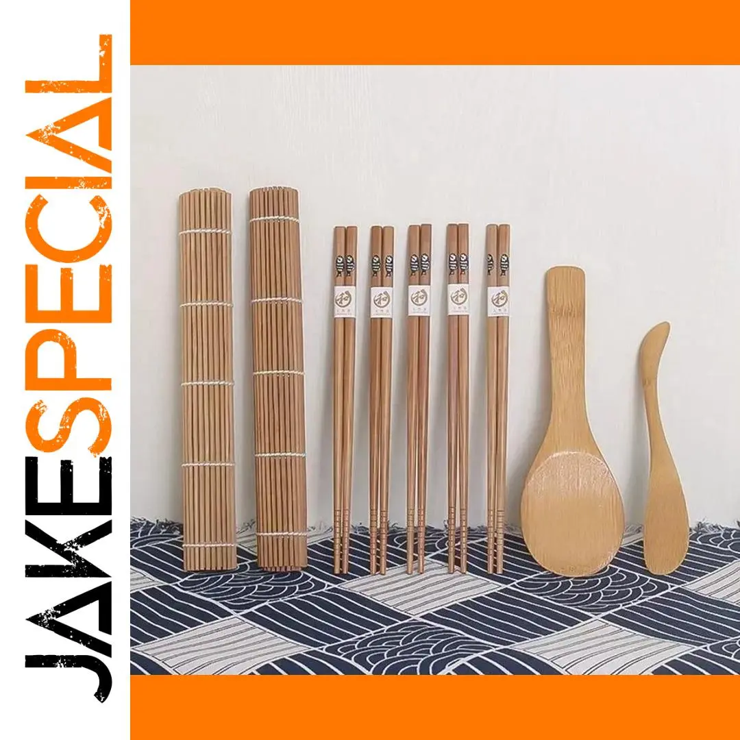 Eco-Friendly Bamboo Sushi Tools Set for Home 1 Eco-Friendly Bamboo Sushi Tools Set for Home