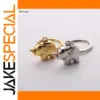 Elegant Unisex Elephant Keychain in Zinc Alloy