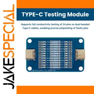 Dual USB-C Cable Testing Module with LEDs