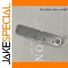 Stainless Steel Mini Ruler with Keychain