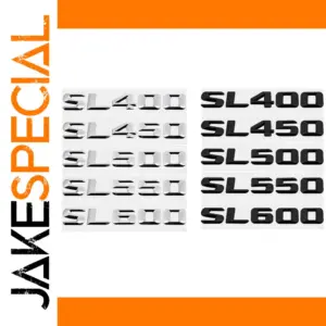 Mercedes Benz 3D Trunk Sticker for SL Models