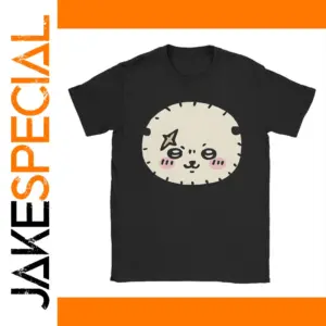 Playful Black Animal Graphic T-Shirt for Men
