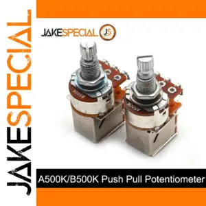 Chrome Guitar Potentiometers Set 50 Pcs 6mm Shaft