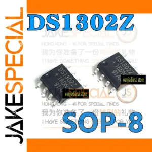 Set of 5 DS1302Z Real-Time Clock ICs in SOP-8 Package
