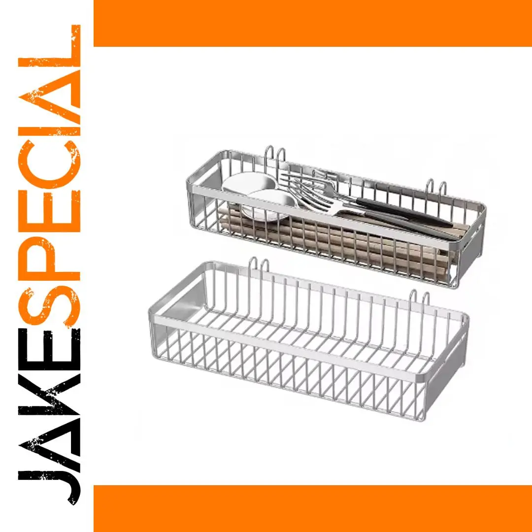 Stainless Steel Hanging Cutlery Organizer 1 Stainless Steel Hanging Cutlery Organizer