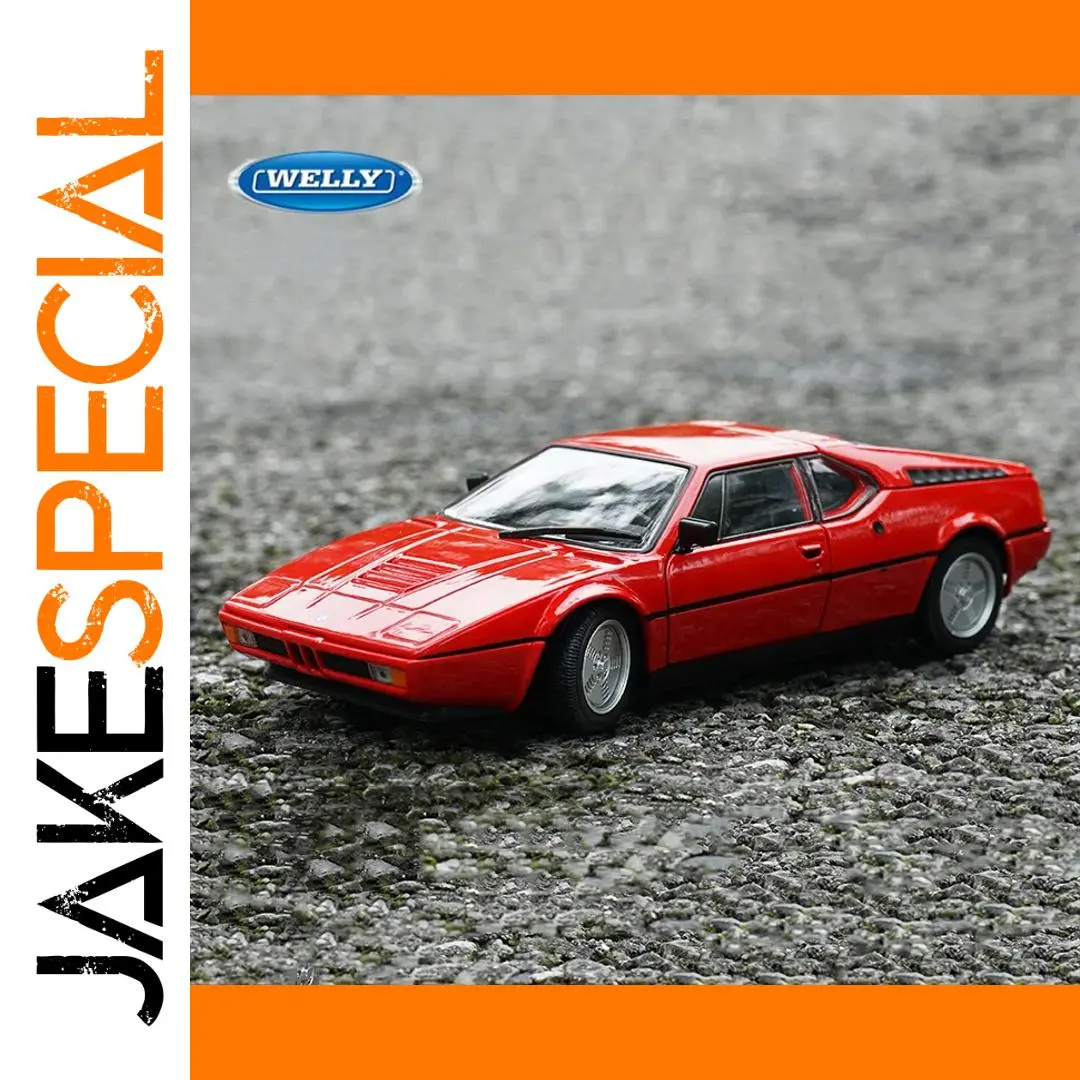 WELLY 1:24 BMW M1 Classic Diecast Model 1 WELLY 1:24 BMW M1 Classic Diecast Model