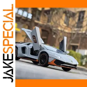 1:32 Diecast Sports Car Model with Lights and Doors