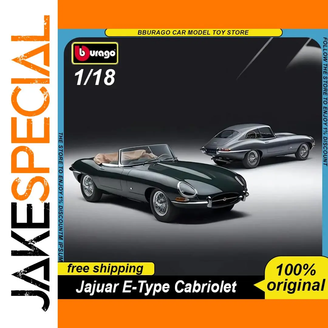 1:18 Jaguar E-Type Cabriolet Diecast Model 1 1:18 Jaguar E-Type Cabriolet Diecast Model