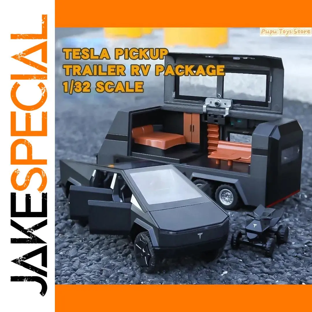 1:32 Diecast Modern Pickup Trailer Model 1 1:32 Diecast Modern Pickup Trailer Model