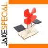 Vibrant Red Solar Power Fan DIY Kit