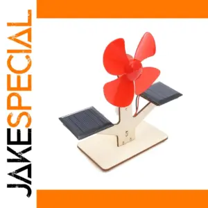 Vibrant Red Solar Power Fan DIY Kit