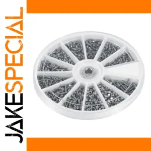 600-Piece Stainless Steel Screw & Nut Kit for Precision Repairs