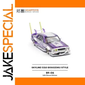 Vibrant 1:64 Purple Die-Cast Racing Car