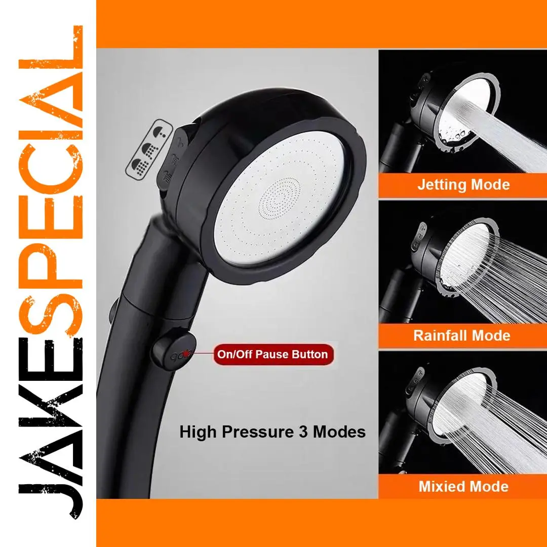 Modern Chrome Handheld Shower Head with 3 Spray Modes 1 Modern Chrome Handheld Shower Head with 3 Spray Modes