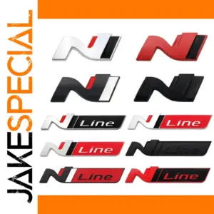 Hyundai N Line 3D Metal Badge for i20, i30, Sonata