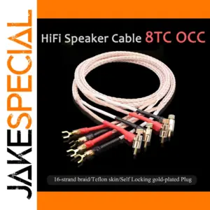 High-End 8TC OCC Speaker Cables 2.5m